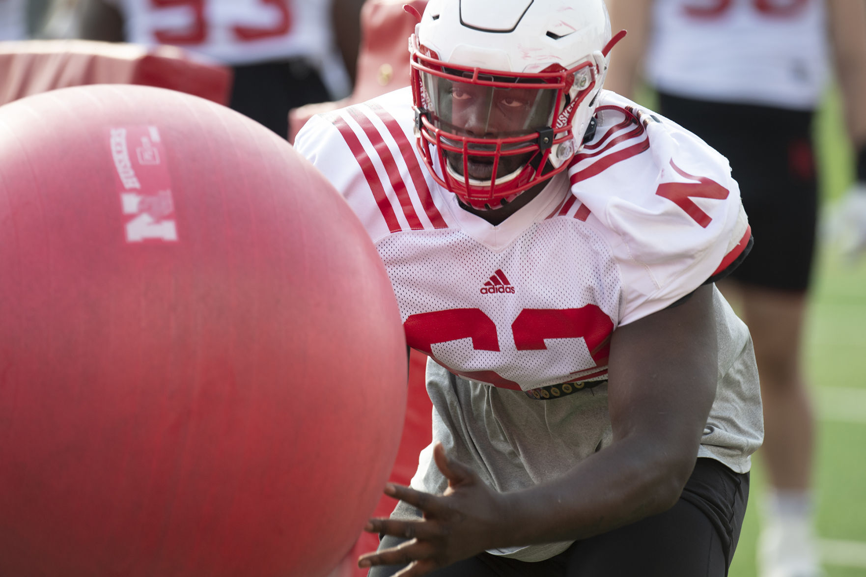 NU football practice, 8.4